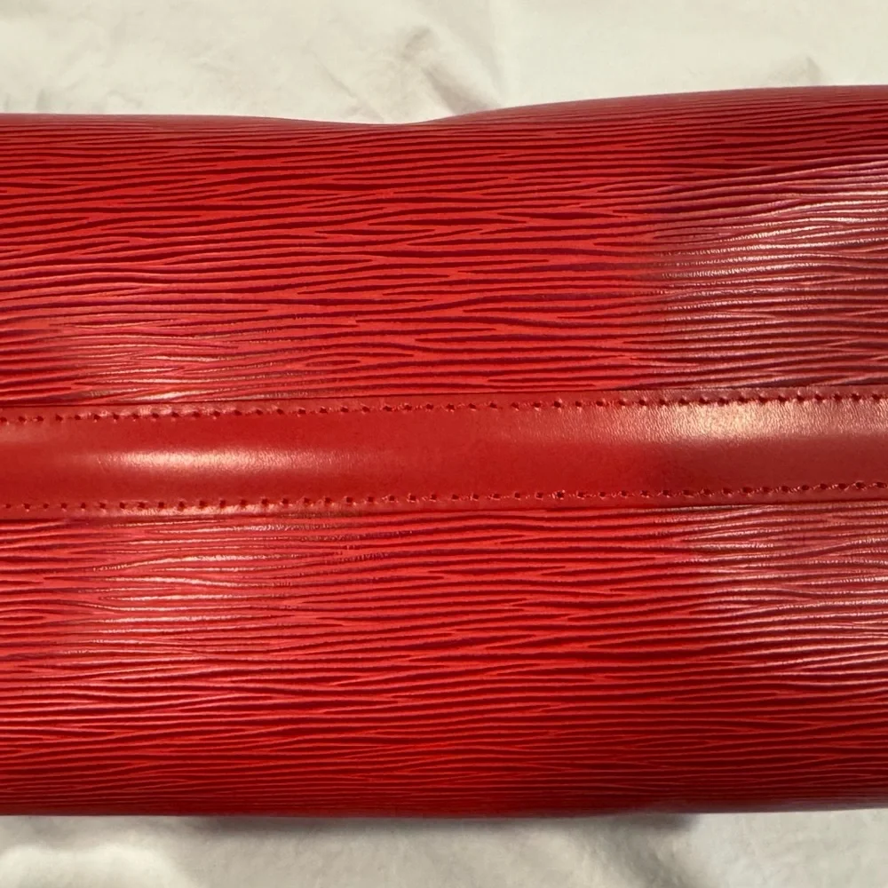 Vintage Louis Vuitton Red Epi Leather Speedy Boston bag - 90s - Picture 6 of 12